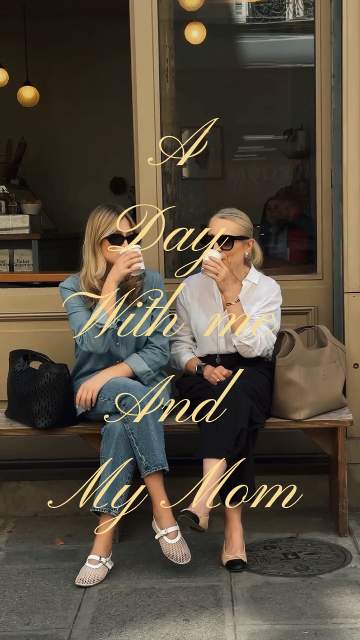 with my mom