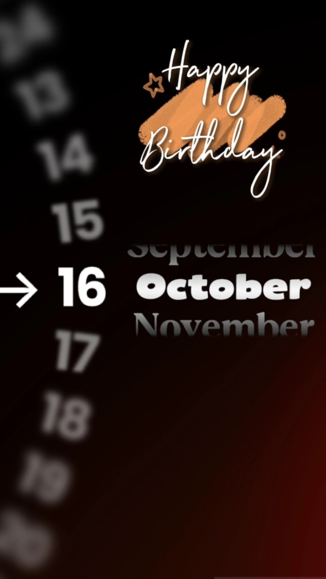 hbd October 16