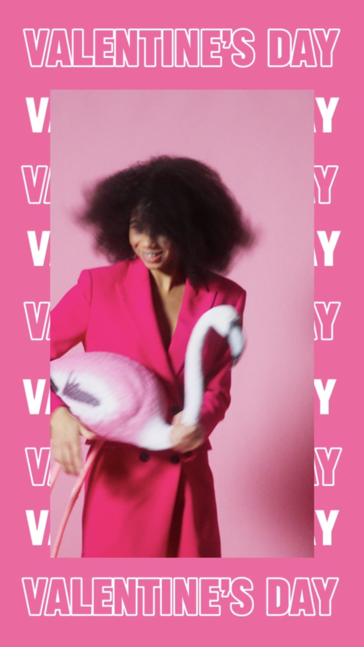 Bekleidungsindustrie Förderung Valentinstag Text Flash Style
