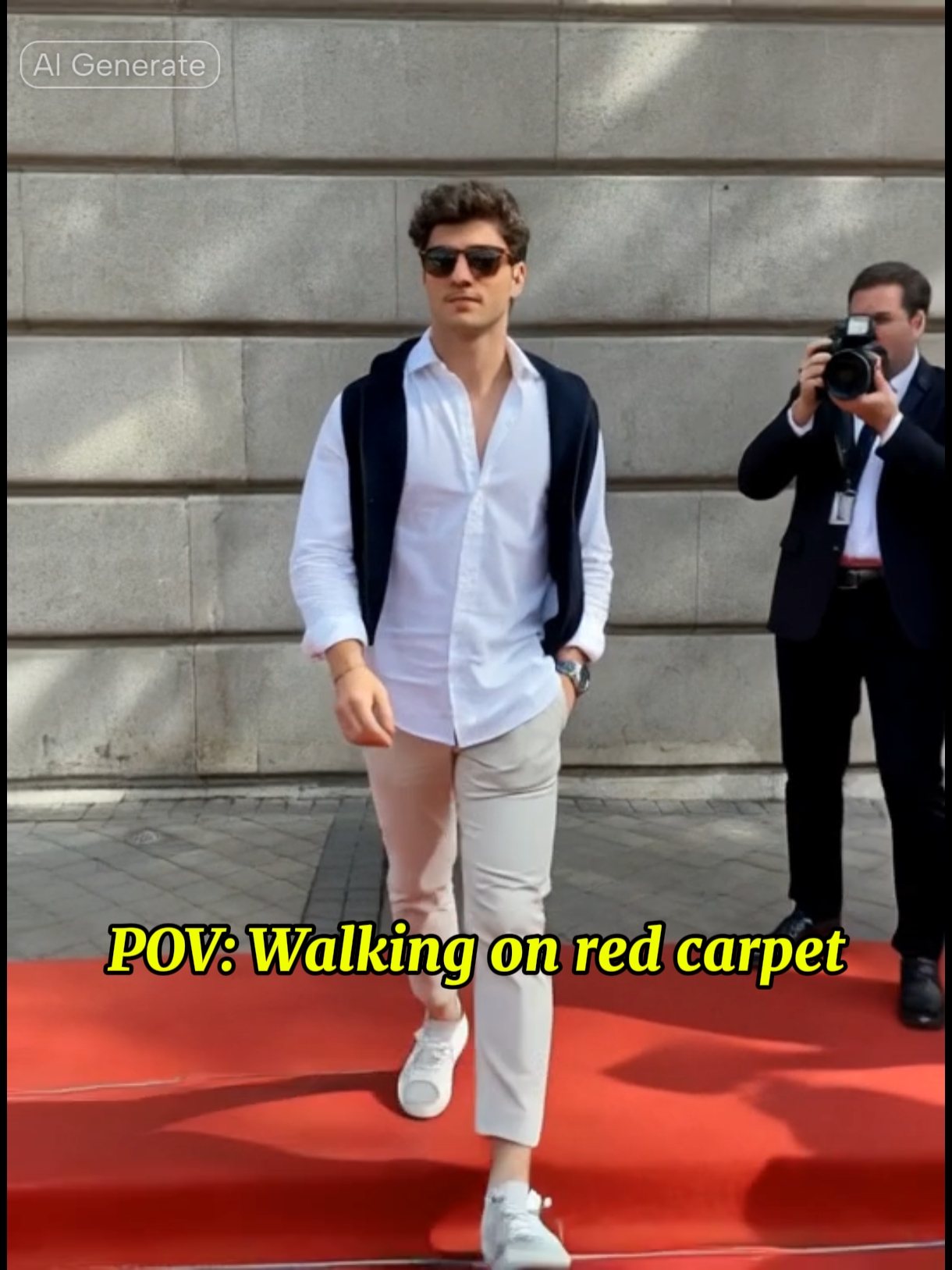 Marche sur le tapis rouge IA