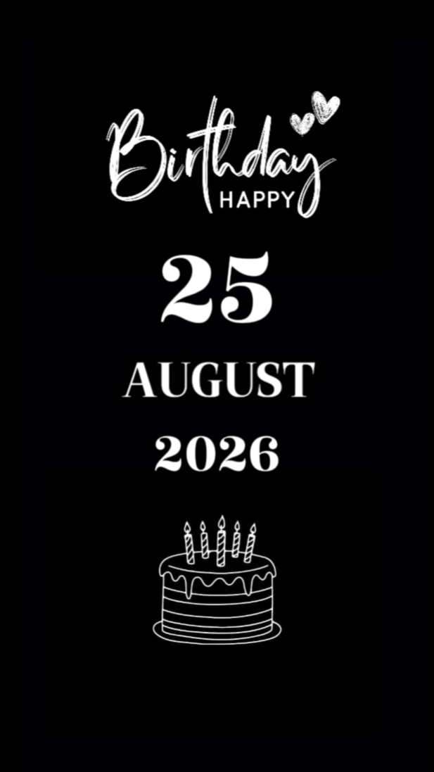 BDAY SON 25 AUGUST