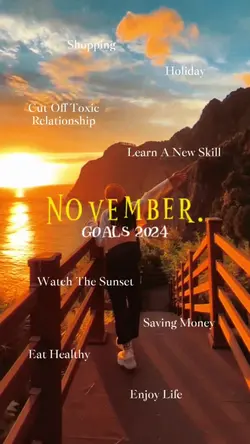 November Goals list