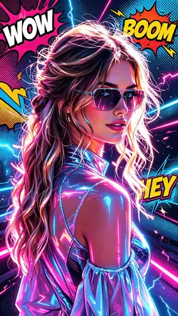 comic cyberpunk styl