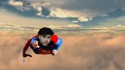 Superman terbang 