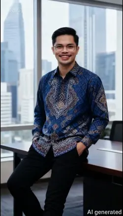 Pria Batik d Kantor 