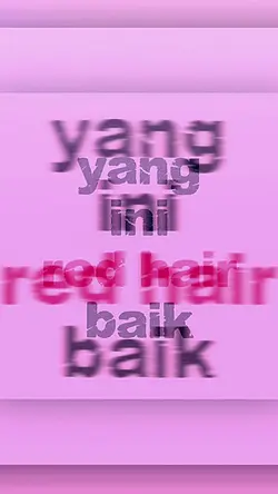 red hair baik