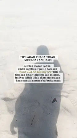 TIPS AGAR PUASA TIDA