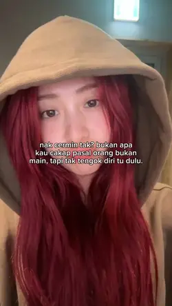 nak cermin tak?