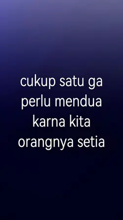 cukup satu ga perlu