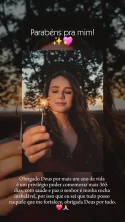parabéns pra mim