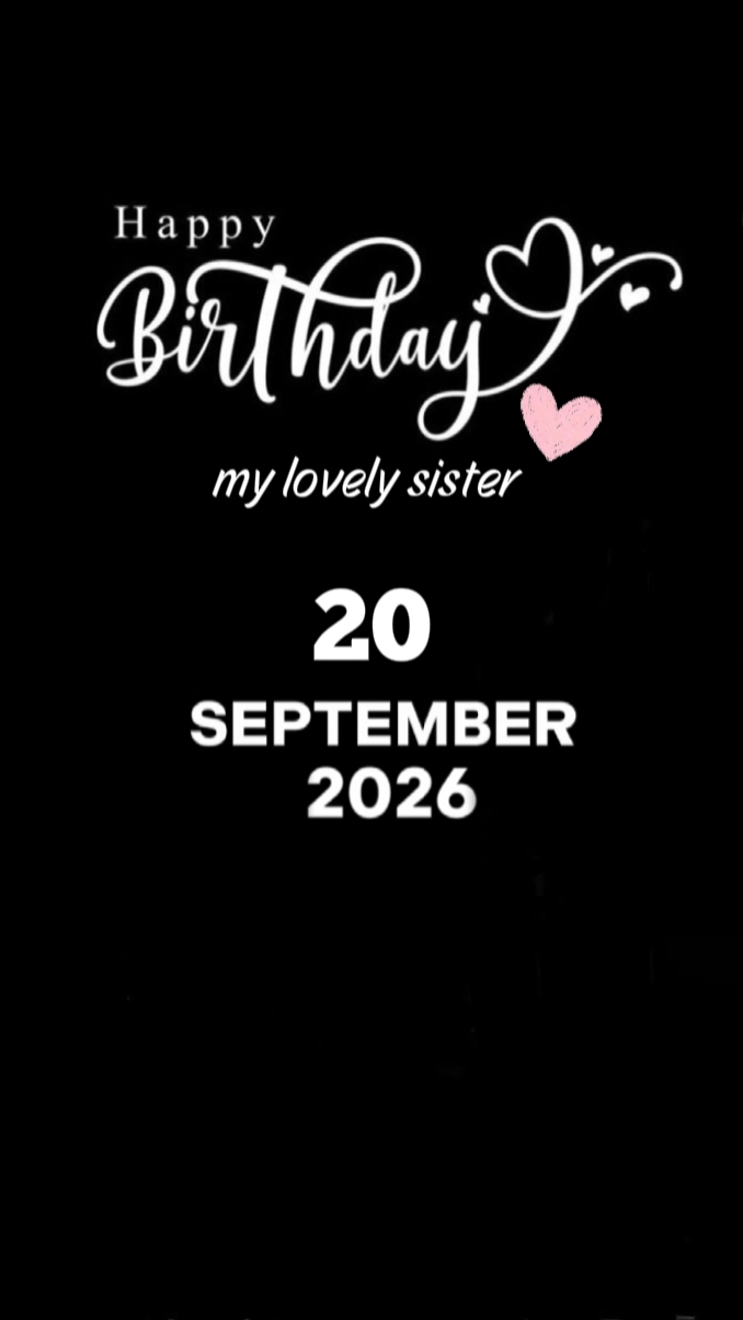 DOĞUM GÜNÜ KARDEŞ 20 SEP