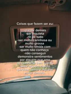 Coisas que fazem ser