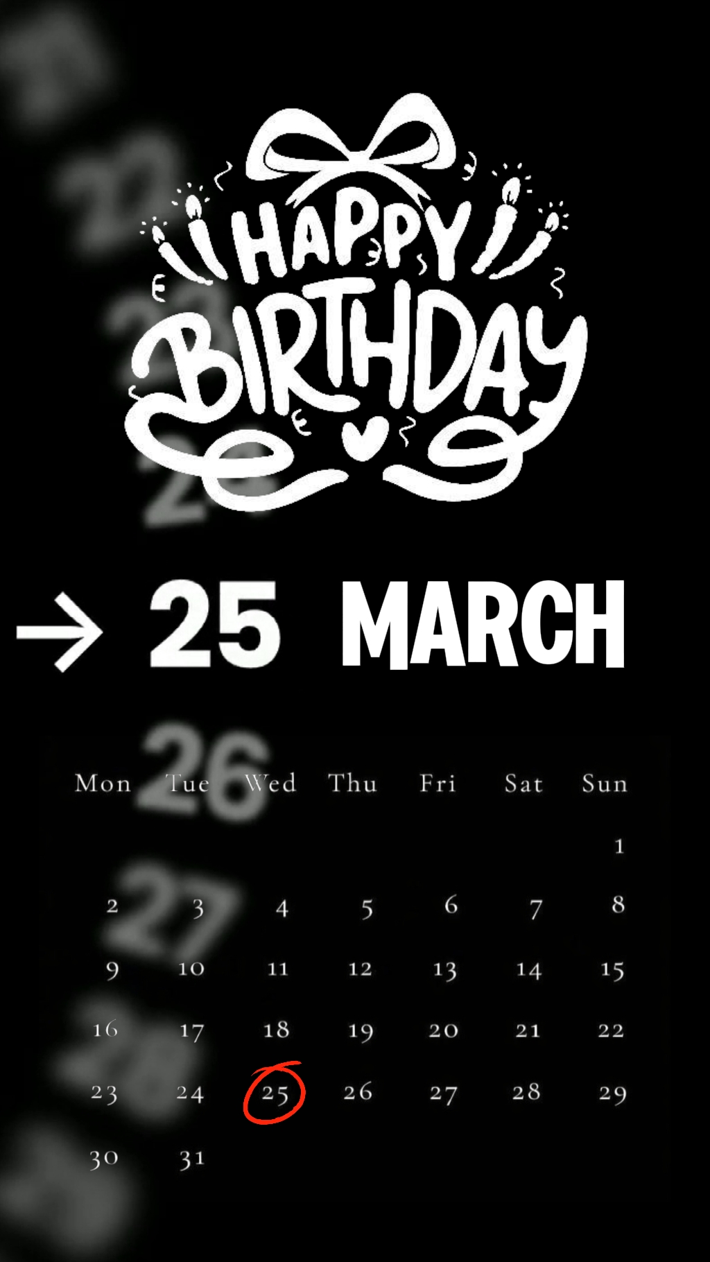 ULANG TAHUN 25 MARET