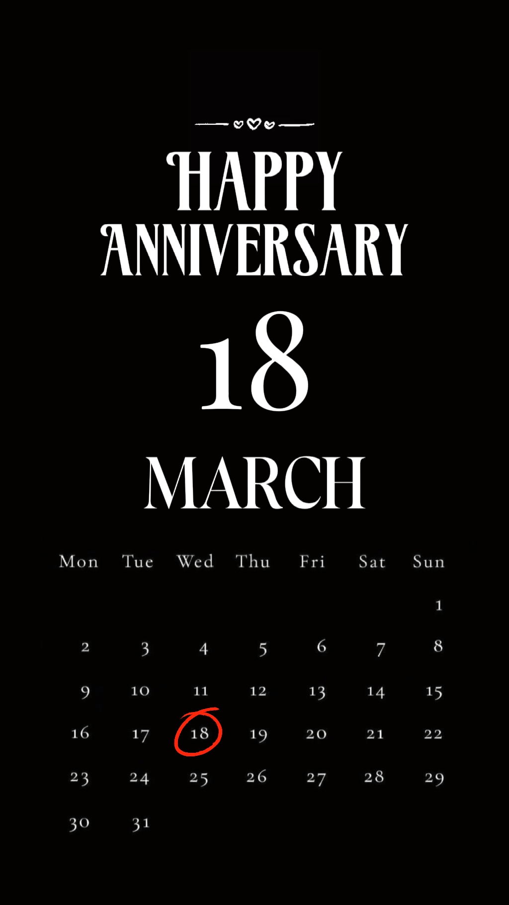 ANNIV MARCH 18