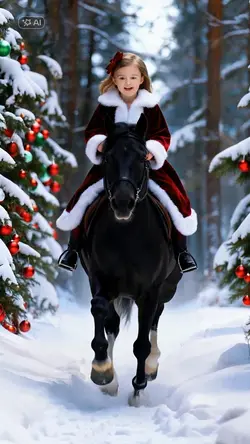 AI BABY RIDING HORSE