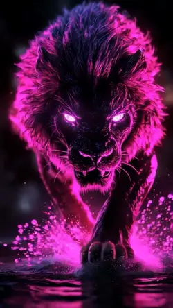 Pink lion