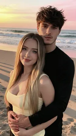 Trend couple collage