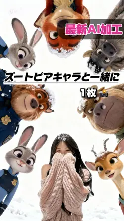 【最新AI◆ズートピアキャラと一緒に!】