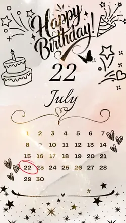  birthday 22 july