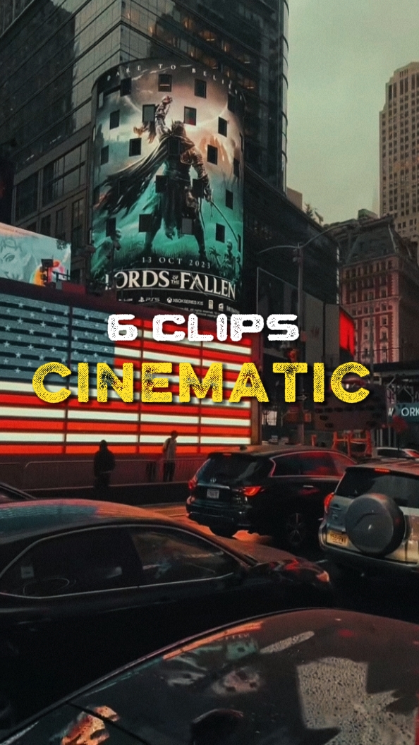 6 clips cinematic 
