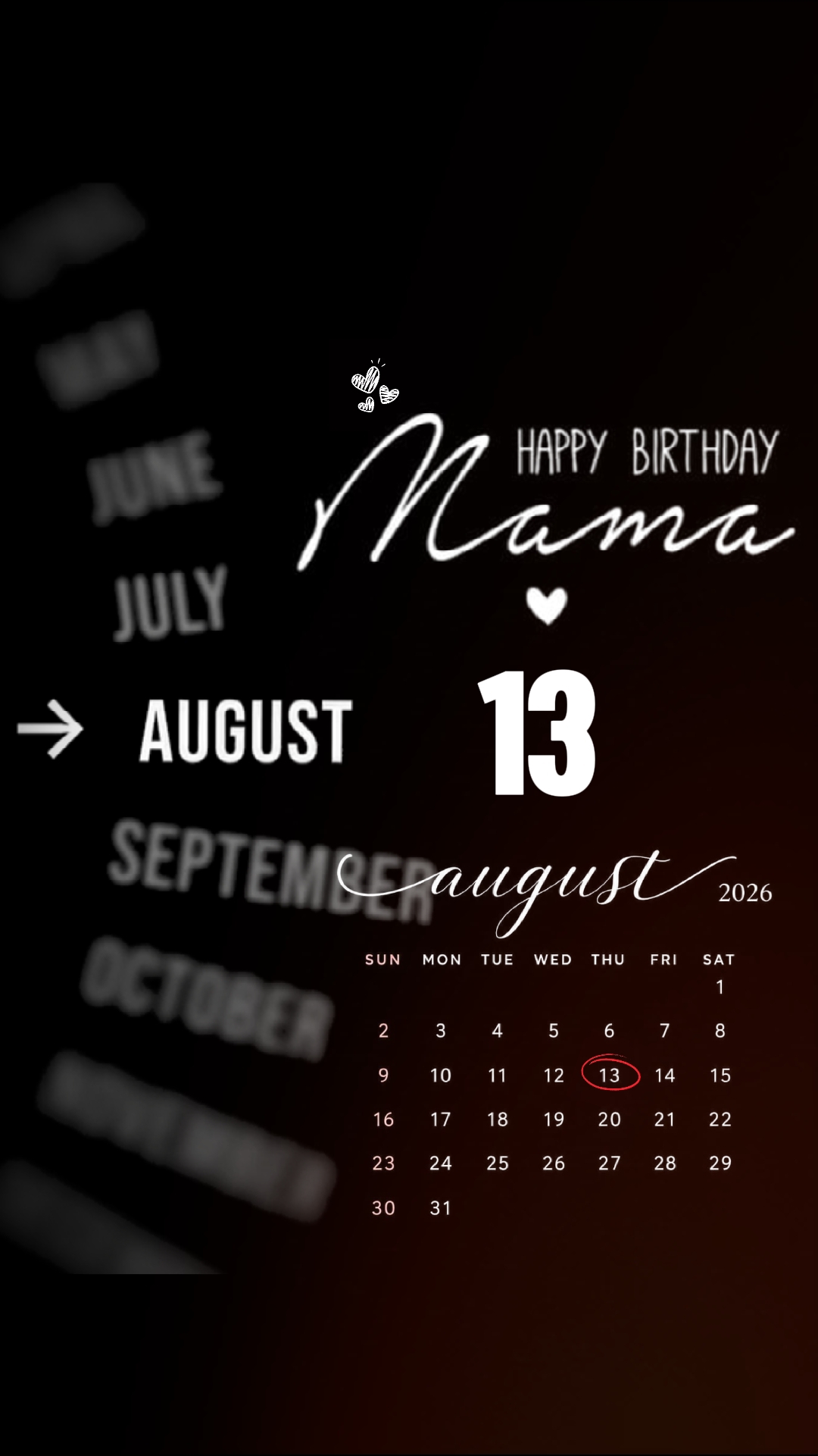 ANIVERSÁRIO MÃE 13 DE AGOSTO