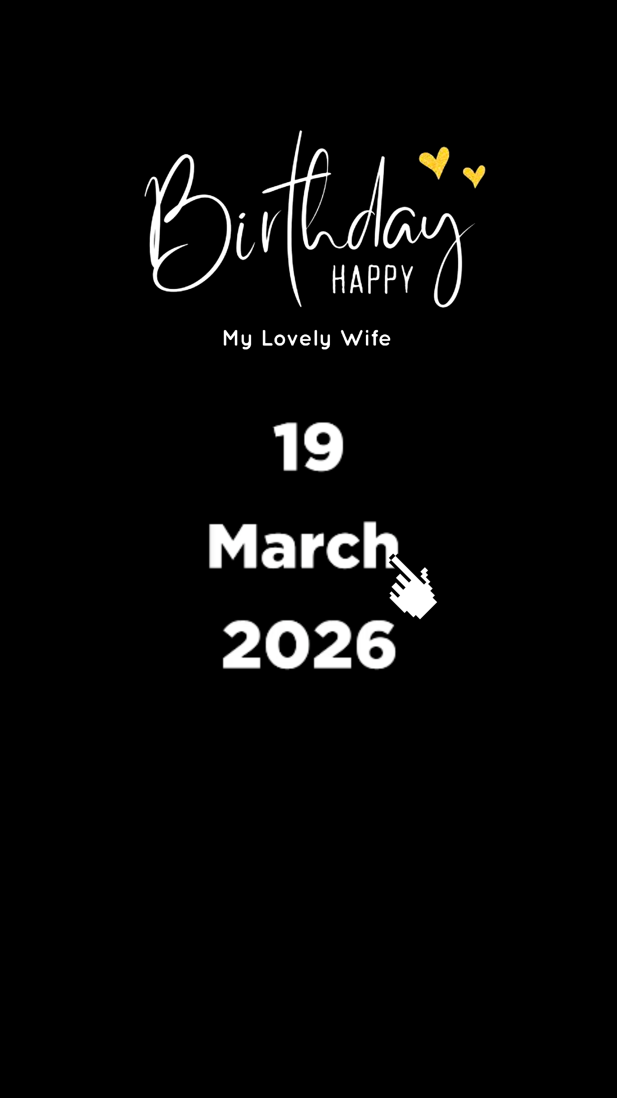 HBD WIFE 19 MARCH