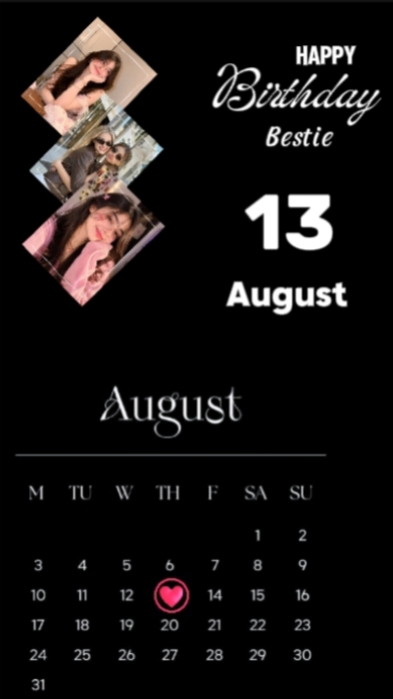 Irmã HBD 13 de agosto