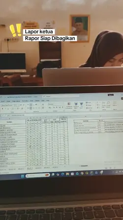 Rapor siap di bagika