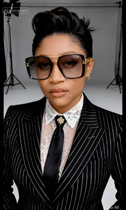 hair an eye glasses