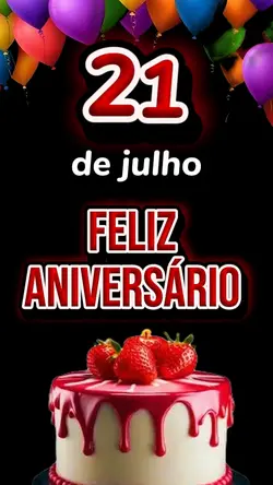 niver 21 de julho 
