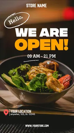 we are open