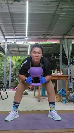 Sumo Squat with Over