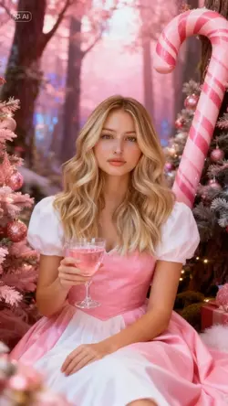 CHRISTMAS CANDY PINK