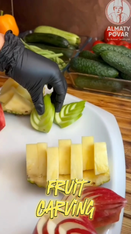 Escultura de frutas 