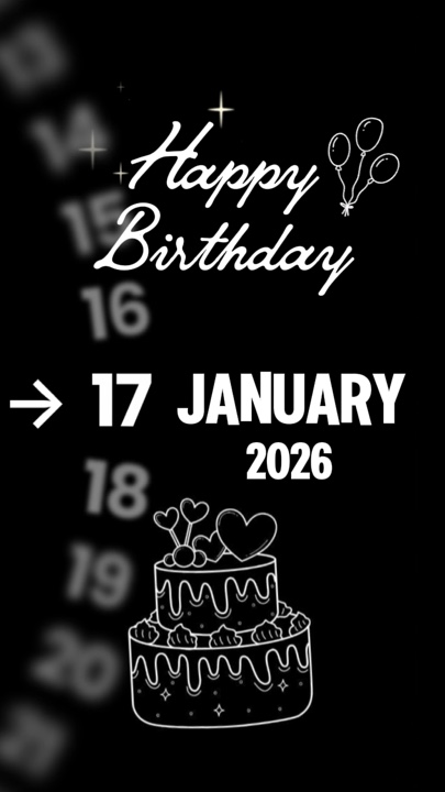 HBD 17 JANUARY 
