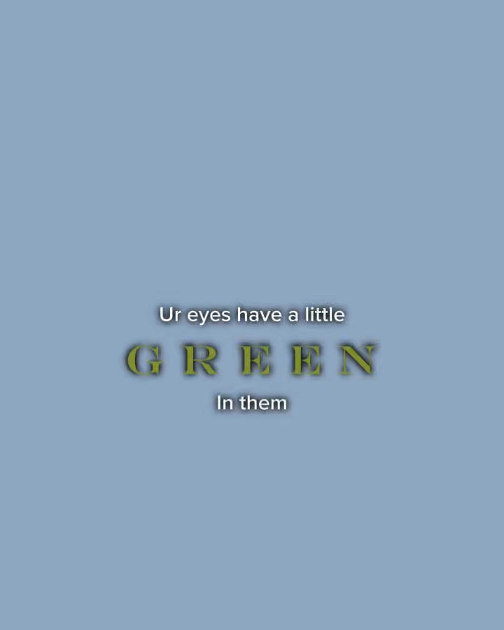 Yeux verts