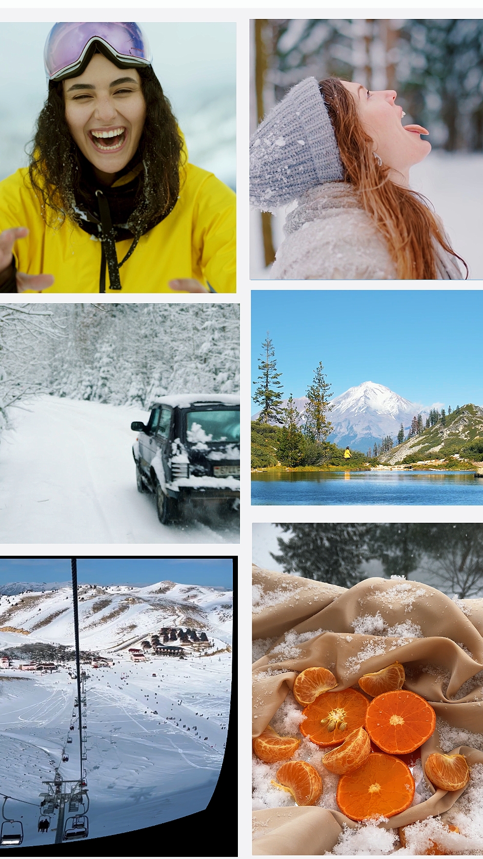 La nieve se siente