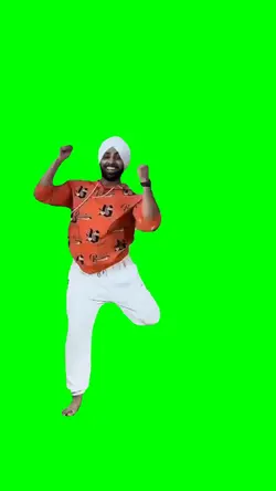 MAN BHANGRA DANCING