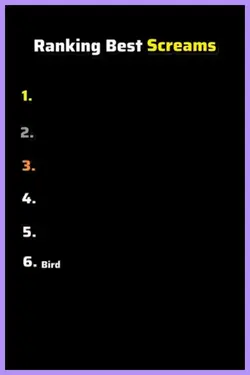 RANGKING BEST SCREAM
