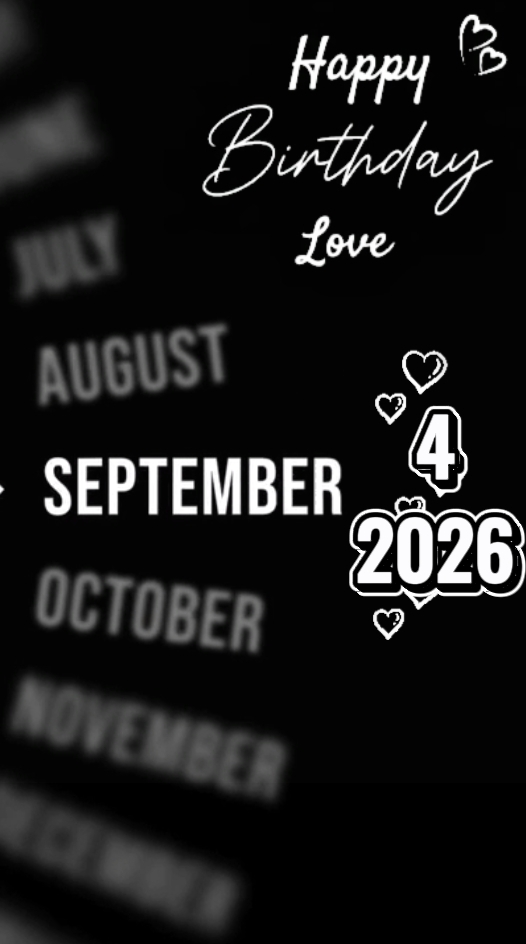 Birthday 4 september