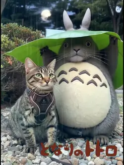 となりのトトロと猫
