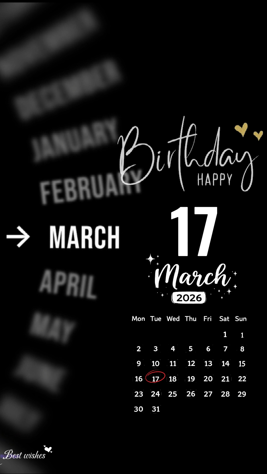 HBD 17 MARS 2026