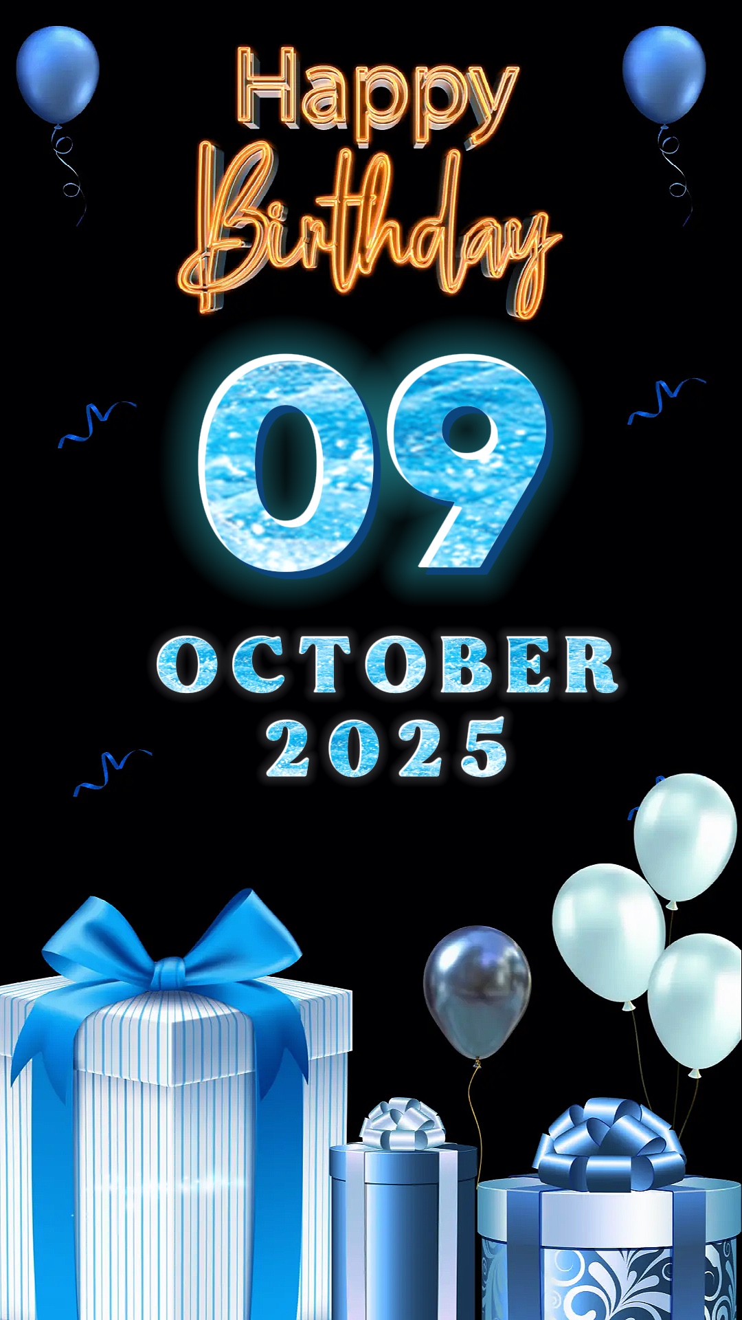 Geburtstag 09 Okt 2025