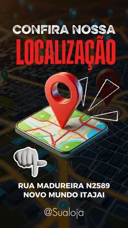 sua localização 
