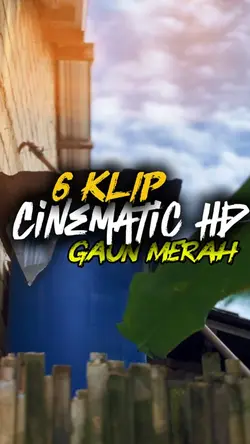 Gaun merah 6 klip