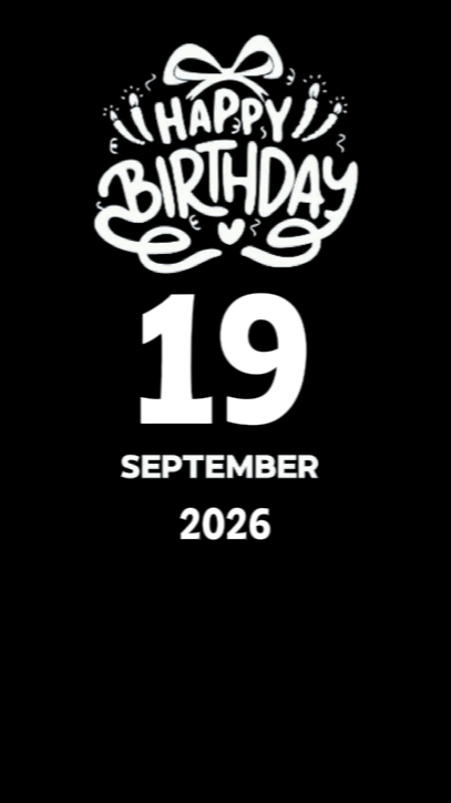 hbd 19 September 