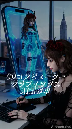 3Dコンピューターグラフィックス制作中