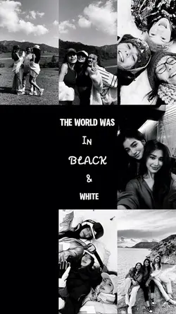 Black and white
