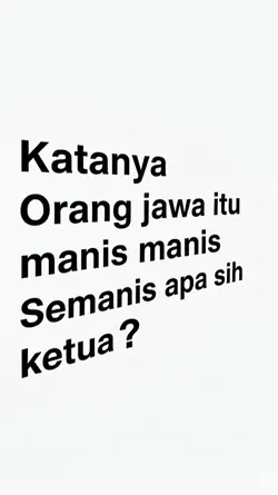katanya orang jawa 