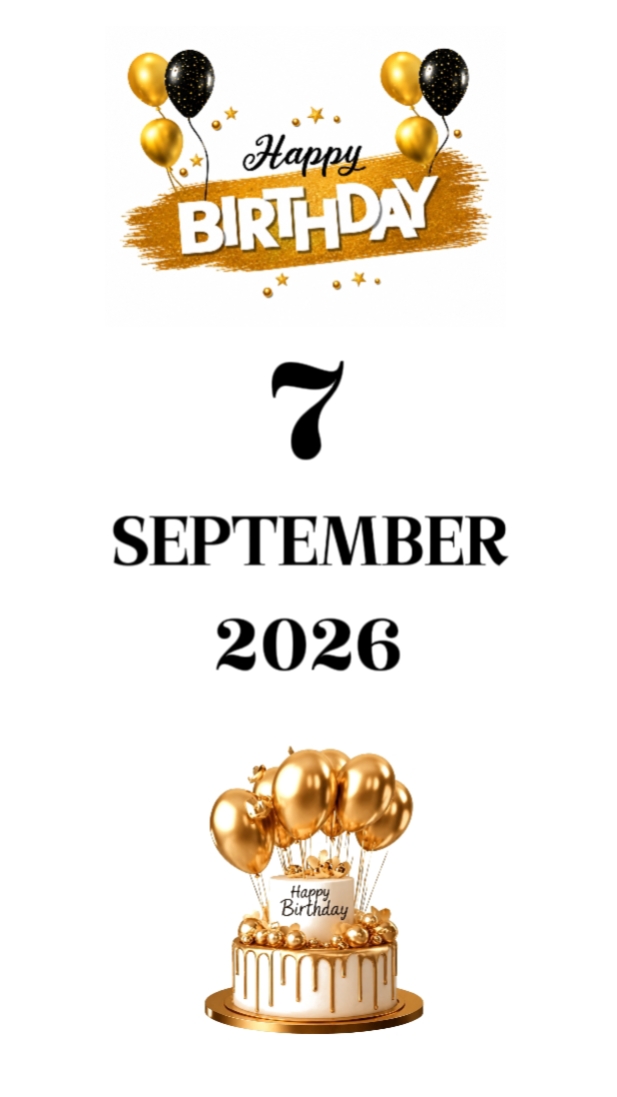 BDAY SON 7 SEPTEMBER